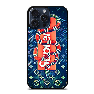 GUCCI SUPREME iPhone 15 Pro Max Case Cover