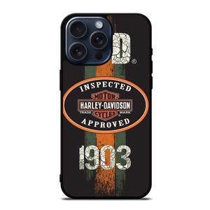 HARLEY DAVIDSON 1903 INSPECTED iPhone 15 Pro Max Case Cover HARLEY DAVIDSON 1903 INSPECTED iPhone 15 Pro Max Case Cover
