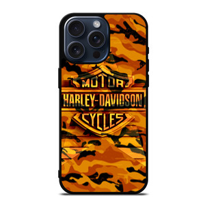 HARLEY DAVIDSON CAMO ORANGE iPhone 15 Pro Max Case Cover HARLEY DAVIDSON CAMO ORANGE iPhone 15 Pro Max Case Cover
