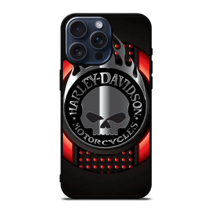 HARLEY DAVIDSON MOTORCYCLES COMPANY SKULL LOGO iPhone 15 Pro Max Case Cover HARLEY DAVIDSON MOTORCYCLES COMPANY SKULL LOGO iPhone 15 Pro Max Case Cover