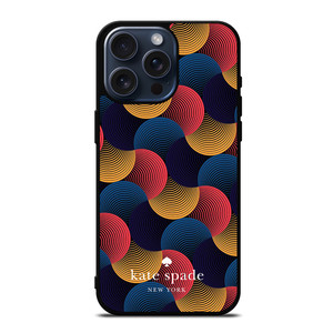 KATE SPADE NEW YORK CIRCULAR COLORFUL PATTERN iPhone 15 Pro Max Case Cover KATE SPADE NEW YORK CIRCULAR COLORFUL PATTERN iPhone 15 Pro Max Case Cover