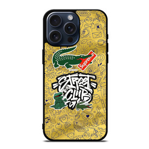 LACOSTE SUPREME LOGO STREET CLUB iPhone 15 Pro Max Case Cover LACOSTE SUPREME LOGO STREET CLUB iPhone 15 Pro Max Case Cover