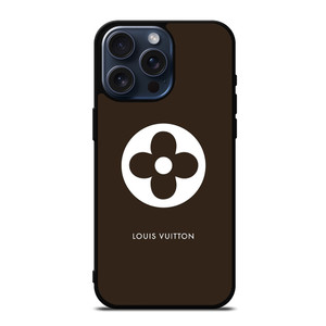 LOUIS VUITTON FLOWER LOGO BROWN iPhone 15 Pro Max Case Cover