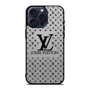 LOUIS VUITTON LV LOGO GRAY iPhone 15 Pro Max Case Cover LOUIS VUITTON LV LOGO GRAY iPhone 15 Pro Max Case Cover