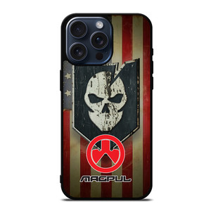 MAGPUL SKULL FLAG LOGO iPhone 15 Pro Max Case Cover MAGPUL SKULL FLAG LOGO iPhone 15 Pro Max Case Cover