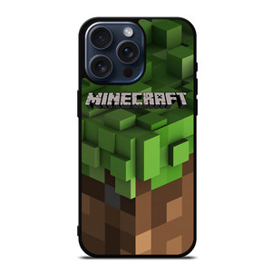 MINECRAFT LOGO CUBE iPhone 15 Pro Max Case Cover MINECRAFT LOGO CUBE iPhone 15 Pro Max Case Cover