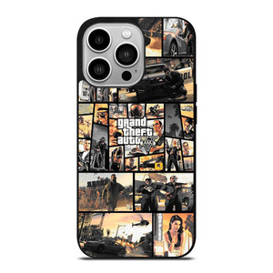 GTA GRAND THEFT AUTO 5 COLLAGE iPhone 14 Pro Case Cover GTA GRAND THEFT AUTO 5 COLLAGE iPhone 14 Pro Case Cover