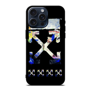 OFF WHITE ABSTRACT ART LOGO iPhone 15 Pro Max Case Cover OFF WHITE ABSTRACT ART LOGO iPhone 15 Pro Max Case Cover