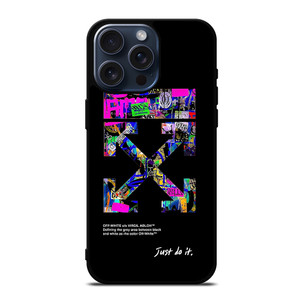 OFF WHITE LOGO JUST DO IT NIKE iPhone 15 Pro Max Case Cover OFF WHITE LOGO JUST DO IT NIKE iPhone 15 Pro Max Case Cover