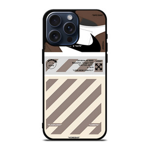 OFF WHITE NIKE LOGO SHOES iPhone 15 Pro Max Case Cover OFF WHITE NIKE LOGO SHOES iPhone 15 Pro Max Case Cover