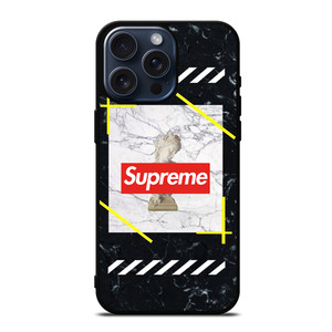 OFF WHITE STATUE SUPREME iPhone 15 Pro Max Case Cover OFF WHITE STATUE SUPREME iPhone 15 Pro Max Case Cover