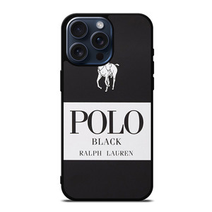 POLO RALPH LAUREN BLACK iPhone 15 Pro Max Case Cover POLO RALPH LAUREN BLACK iPhone 15 Pro Max Case Cover