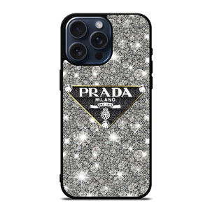 PRADA MILANO LOGO ON DIAMOND iPhone 15 Pro Max Case Cover PRADA MILANO LOGO ON DIAMOND iPhone 15 Pro Max Case Cover