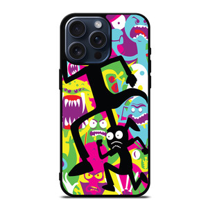 RICK AND MORTY COLORFUL ART iPhone 15 Pro Max Case Cover RICK AND MORTY COLORFUL ART iPhone 15 Pro Max Case Cover