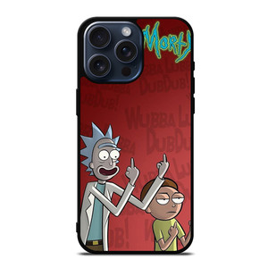RICK AND MORTY MIDDLE FINGER iPhone 15 Pro Max Case Cover RICK AND MORTY MIDDLE FINGER iPhone 15 Pro Max Case Cover