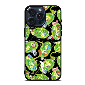 RICK AND MORTY PATTERN ALL iPhone 15 Pro Max Case Cover