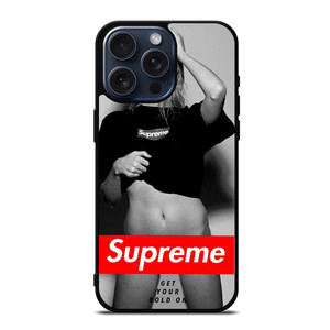 SUPREME GET YOUR BOLD ON iPhone 15 Pro Max Case Cover SUPREME GET YOUR BOLD ON iPhone 15 Pro Max Case Cover