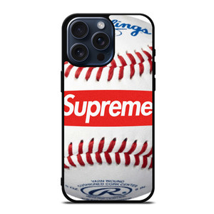 SUPREME X RAWLINGS BASEBALL iPhone 15 Pro Max Case Cover SUPREME X RAWLINGS BASEBALL iPhone 15 Pro Max Case Cover