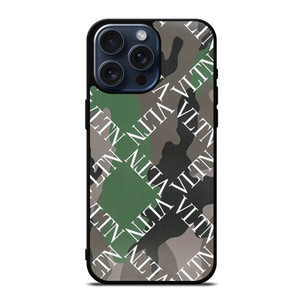 VALENTINO CAMO PATTERN iPhone 15 Pro Max Case Cover VALENTINO CAMO PATTERN iPhone 15 Pro Max Case Cover