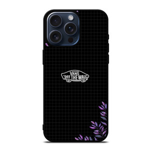 VANS LOGO VIOLET FLORAL iPhone 15 Pro Max Case Cover VANS LOGO VIOLET FLORAL iPhone 15 Pro Max Case Cover
