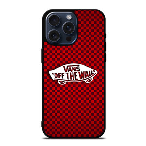 VANS OFF THE WALL SKATER RED CARBON iPhone 15 Pro Max Case Cover VANS OFF THE WALL SKATER RED CARBON iPhone 15 Pro Max Case Cover