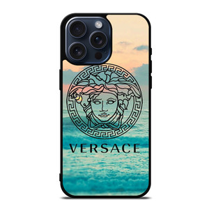 VERSACE LOGO BLUE SEA ICON iPhone 15 Pro Max Case Cover