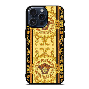 VERSACE MEDUSA GOLD ICON iPhone 15 Pro Max Case Cover