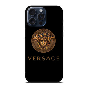 VERSACE MEDUSA HEAD BRONZE EMBLEM iPhone 15 Pro Max Case Cover VERSACE MEDUSA HEAD BRONZE EMBLEM iPhone 15 Pro Max Case Cover