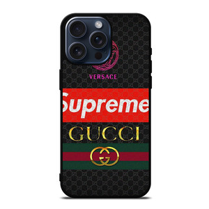 VERSACE SUPREME GUCCI LUXURY LOGO iPhone 15 Pro Max Case Cover VERSACE SUPREME GUCCI LUXURY LOGO iPhone 15 Pro Max Case Cover