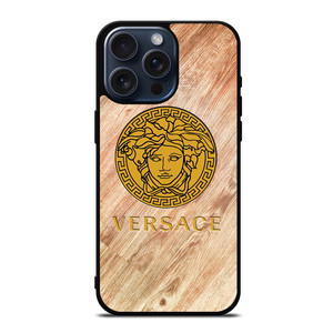 VERSACE WOODEN EMBLEM iPhone 15 Pro Max Case Cover VERSACE WOODEN EMBLEM iPhone 15 Pro Max Case Cover