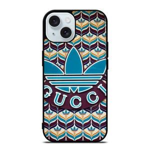 ADIDAS FEAT GUCCI LOGO iPhone 15 Case Cover ADIDAS FEAT GUCCI LOGO iPhone 15 Case Cover