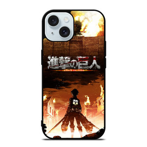 ATTACK ON TITAN COVER ANIME iPhone 15 Case Cover ATTACK ON TITAN COVER ANIME iPhone 15 Case Cover