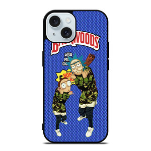 BACKWOODS RICK AND MORTY 3 iPhone 15 Case Cover BACKWOODS RICK AND MORTY 3 iPhone 15 Case Cover