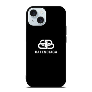 BALENCIAGA LOGO BLACK iPhone 15 Case Cover