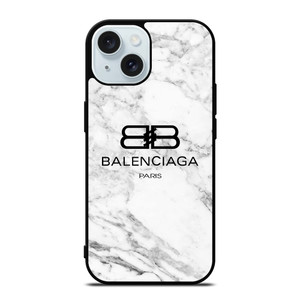 BALENCIAGA PARIS LOGO MARBLE iPhone 15 Case Cover BALENCIAGA PARIS LOGO MARBLE iPhone 15 Case Cover
