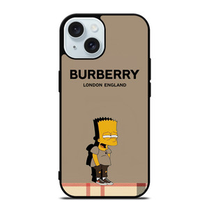 BART SIMPSON BURBERRY LONDONG iPhone 15 Case Cover BART SIMPSON BURBERRY LONDONG iPhone 15 Case Cover
