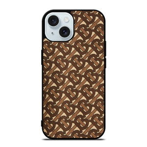 BROWN BURBERRY LOGO PATTERN EMBLEM iPhone 15 Case Cover BROWN BURBERRY LOGO PATTERN EMBLEM iPhone 15 Case Cover