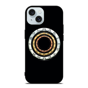 BULGARI BVLGARI LOGO CIRCLE iPhone 15 Case Cover BULGARI BVLGARI LOGO CIRCLE iPhone 15 Case Cover