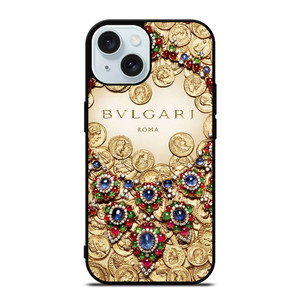BULGARI BVLGARI ROMA iPhone 15 Case Cover BULGARI BVLGARI ROMA iPhone 15 Case Cover