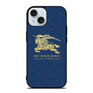 BURBERRY JEANS FABRIC LOGO iPhone 15 Case Cover BURBERRY JEANS FABRIC LOGO iPhone 15 Case Cover