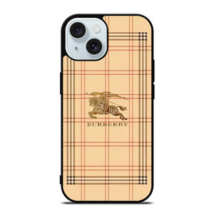 BURBERRY LOGO PATTERN ICON iPhone 15 Case Cover BURBERRY LOGO PATTERN ICON iPhone 15 Case Cover