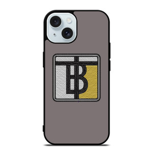 BURBERRY LONDON EMBROIDERY LOGO iPhone 15 Case Cover