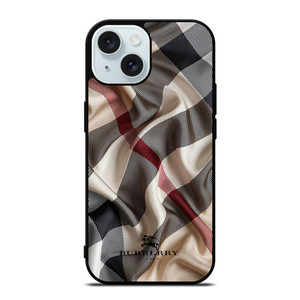 BURBERRY PATTERN SCARF FABRIC iPhone 15 Case Cover BURBERRY PATTERN SCARF FABRIC iPhone 15 Case Cover
