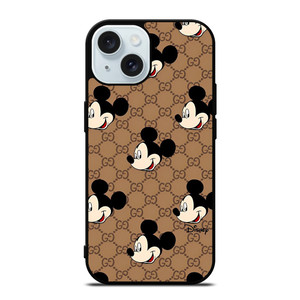 COACH MICKEY MOUSE BROWN iPhone 15 Case Cover COACH MICKEY MOUSE BROWN iPhone 15 Case Cover