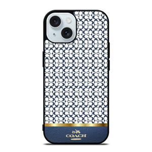 COACH NEW YORK LOGO BLUE ICON iPhone 15 Case Cover COACH NEW YORK LOGO BLUE ICON iPhone 15 Case Cover