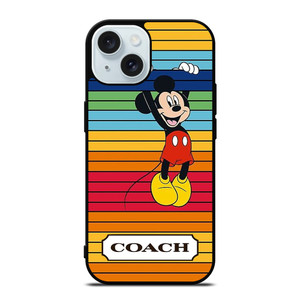 COACH NEW YORK MICKEY MOUSE iPhone 15 Case Cover COACH NEW YORK MICKEY MOUSE iPhone 15 Case Cover