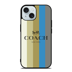 COACH NEW YORK STRIPE ICON iPhone 15 Case Cover COACH NEW YORK STRIPE ICON iPhone 15 Case Cover