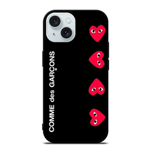 COMME DES GARCONS VERTICAL LOGO iPhone 15 Case Cover COMME DES GARCONS VERTICAL LOGO iPhone 15 Case Cover