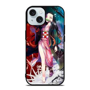 DEMON SLAYER NEZUKO KAMADO ANIME iPhone 15 Case Cover DEMON SLAYER NEZUKO KAMADO ANIME iPhone 15 Case Cover