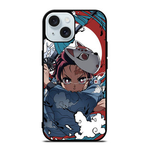 DEMON SLAYER TANJIRO ANIME iPhone 15 Case Cover DEMON SLAYER TANJIRO ANIME iPhone 15 Case Cover